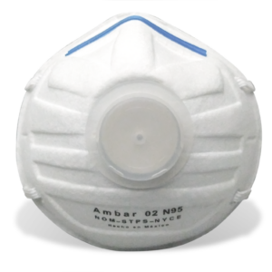 Respirador Desechable Ambar 02N95 Valvula